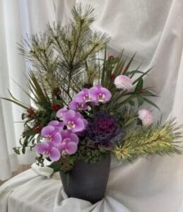 迎春用にご注文を頂いた大きなアレンジメント