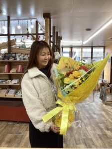 チョコレートの代わりに花束を