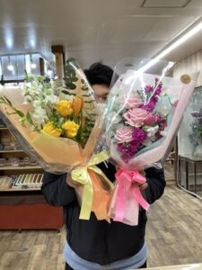 チョコレートの代わりに花束を