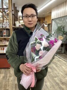 チョコレートの代わりに花束を