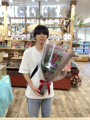 お花は元気に笑顔を