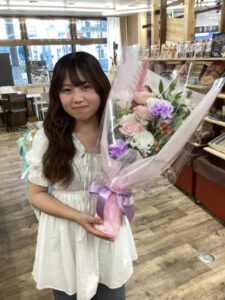 お花は元気に笑顔を