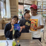 先日のチョークアート体験で