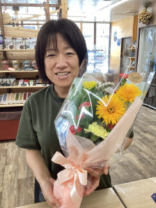 先日のチョークアート体験で