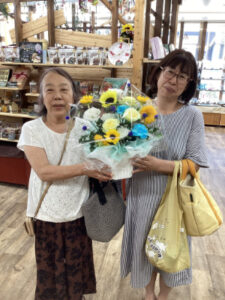 先日のチョークアート体験で