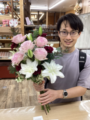 お花もだんだん秋色に