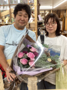 お花もだんだん秋色に