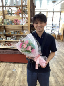 お花もだんだん秋色に