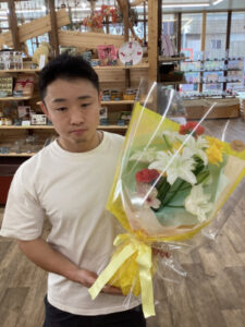 お花もだんだん秋色に