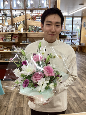 お花もだんだん秋色に