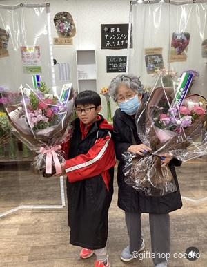 新郎新婦さんへのサプライズ花束