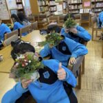 今日は地元の中学校での教学体験。