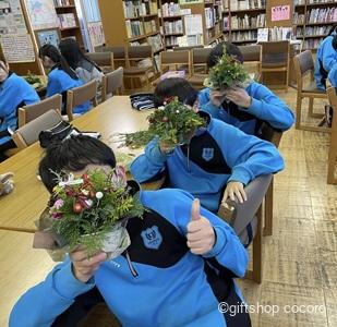 今日は地元の中学校での教学体験。
